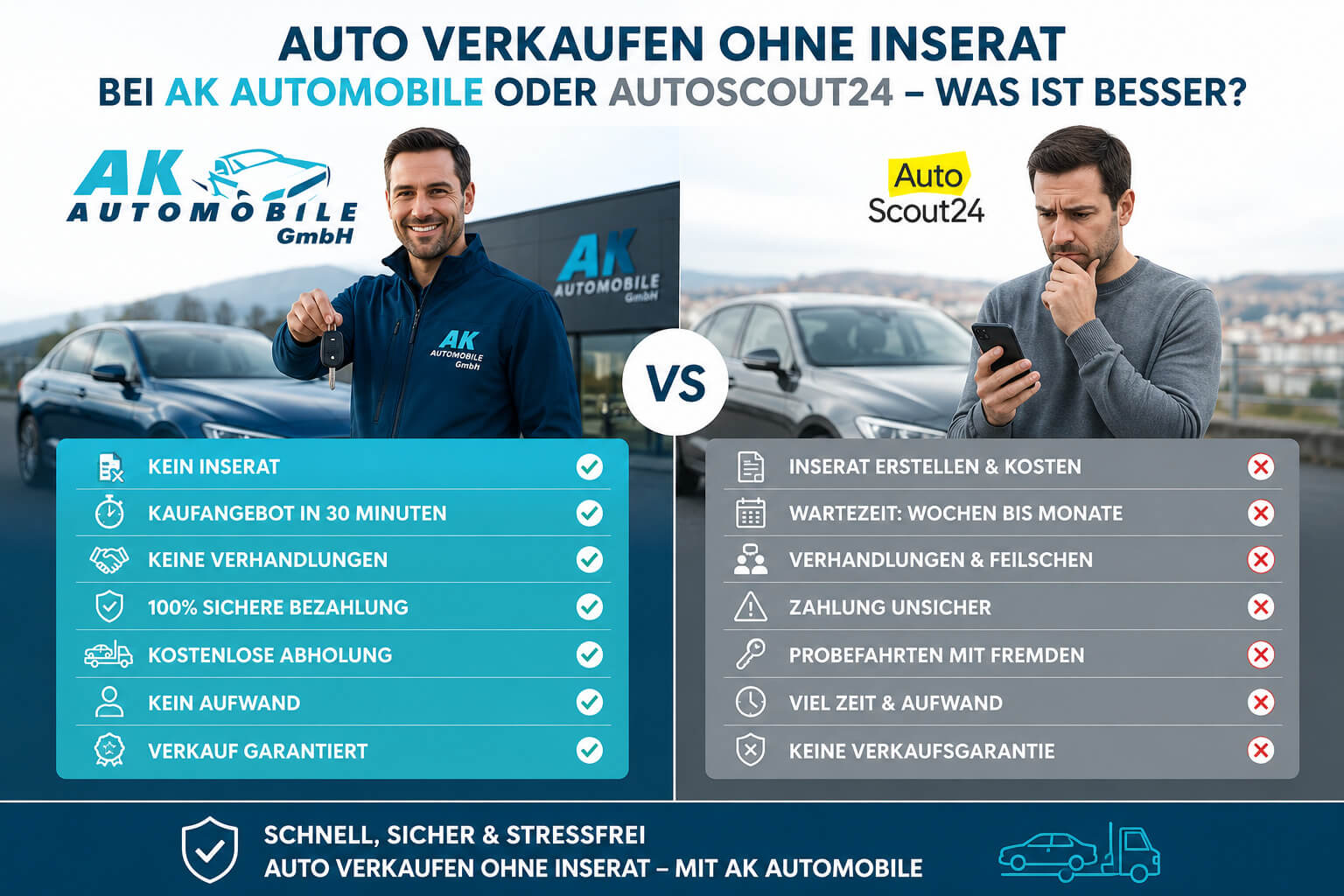 Auto verkaufen ohne Inserat – So geht's in 30 Minuten